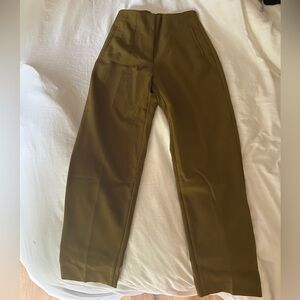 Olive green Zara work pant